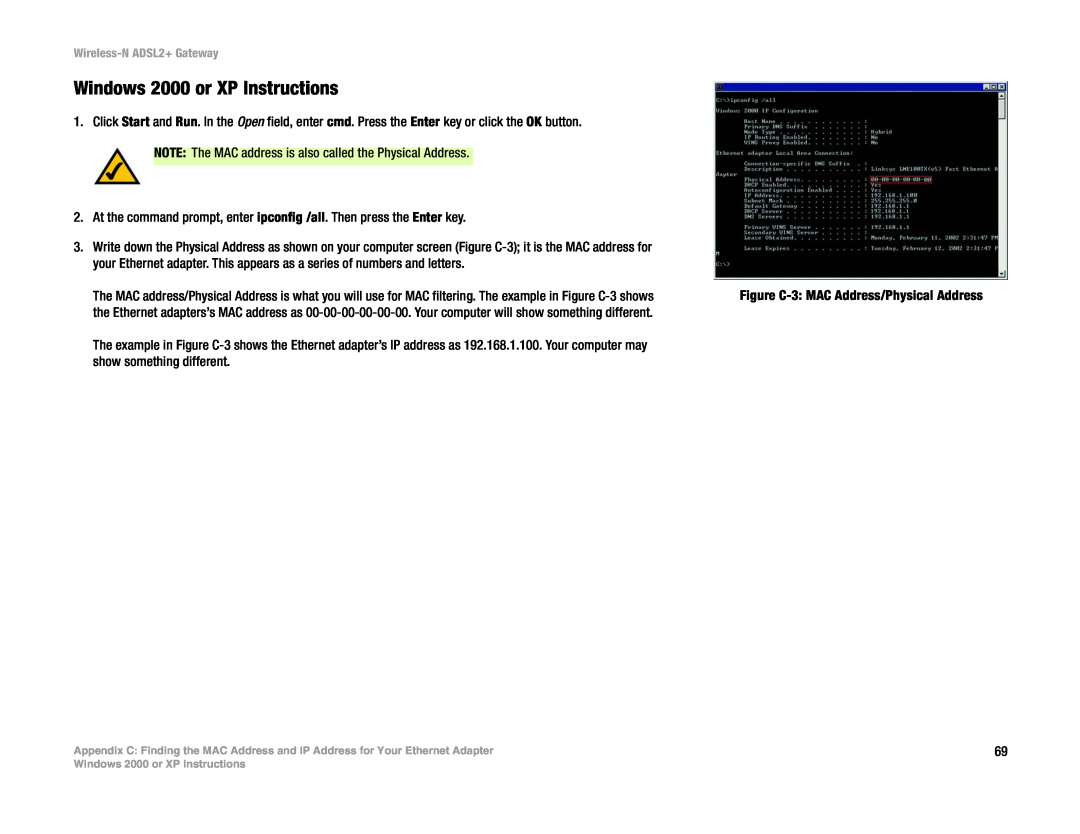 Linksys la), wag300n (eu manual Windows 2000 or XP Instructions 