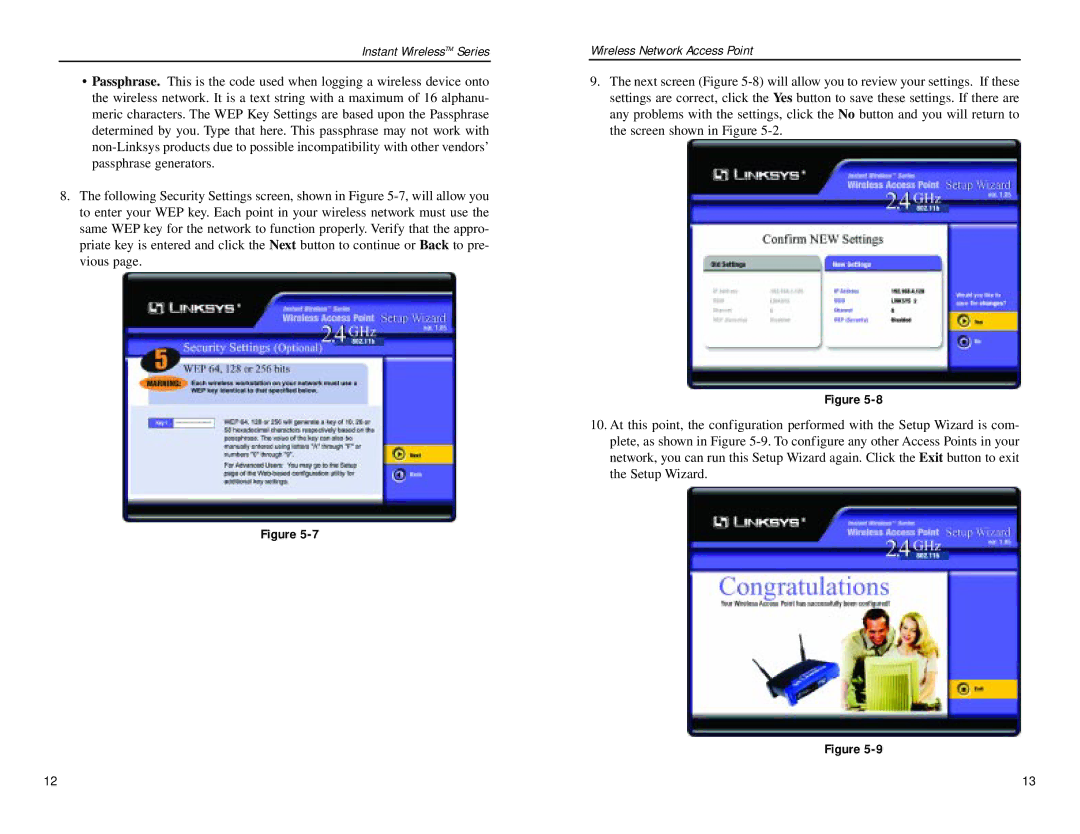 Linksys WAP11 v2.2 manual Instant WirelessTM Series 