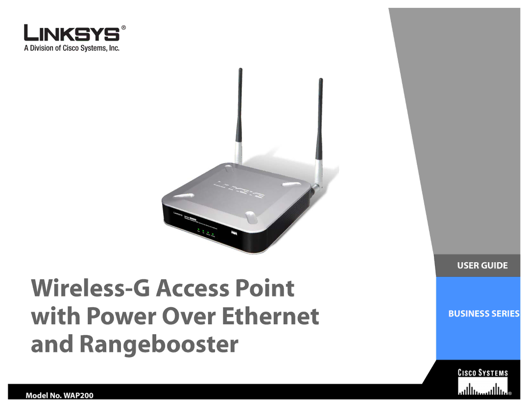 Linksys WAP200RF manual User Guide 