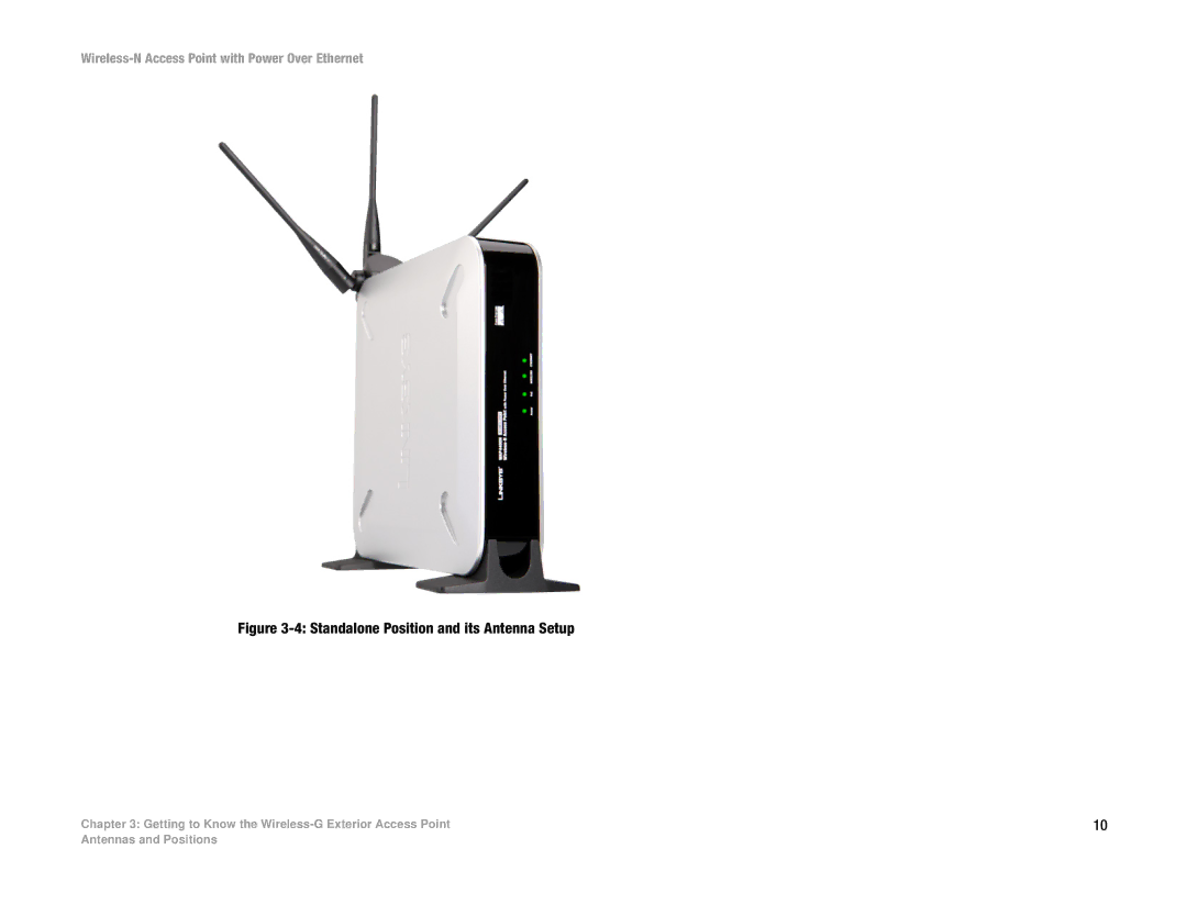 Linksys WAP4400N manual Standalone Position and its Antenna Setup 