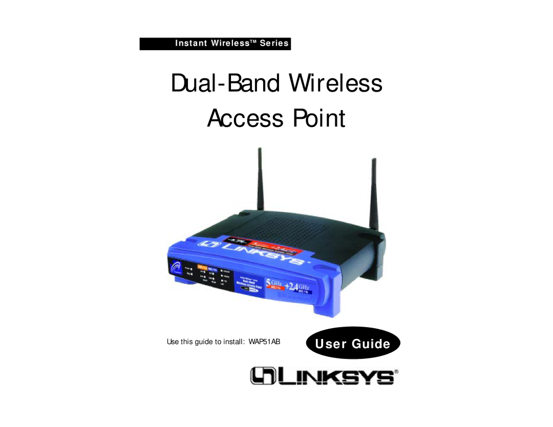 Linksys WAP51AB manual Dual-Band Wireless Access Point 