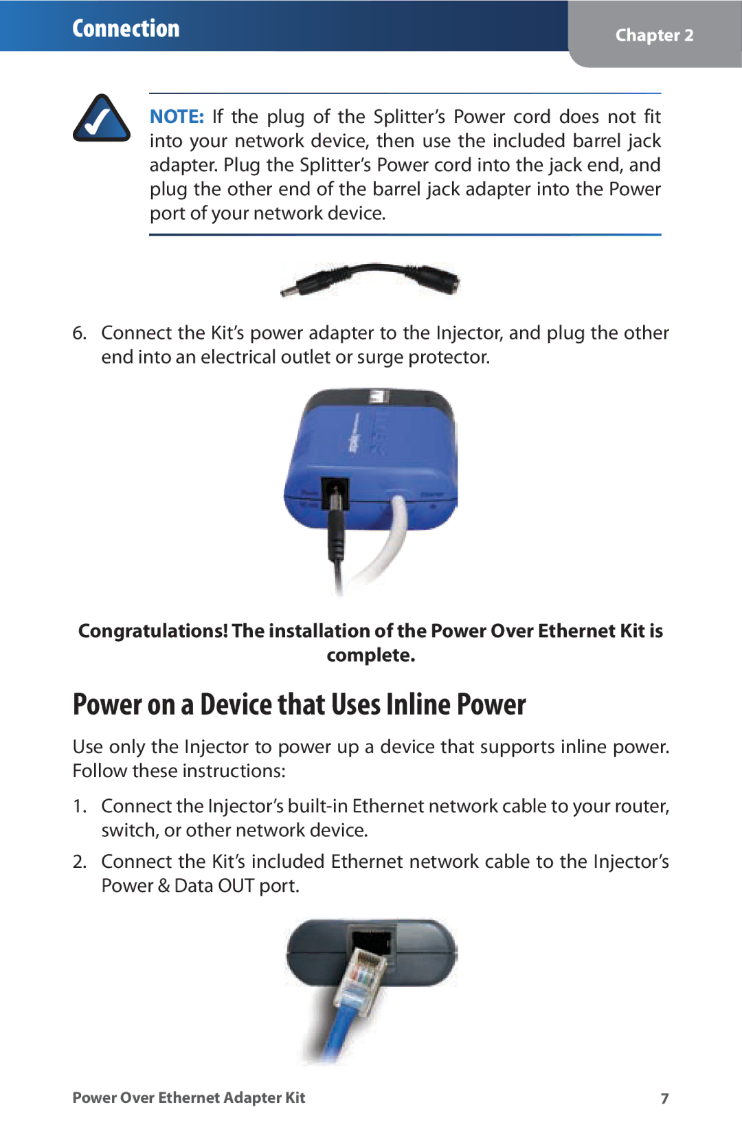 Linksys WAPPOE manual Power on a Device that Uses Inline Power 