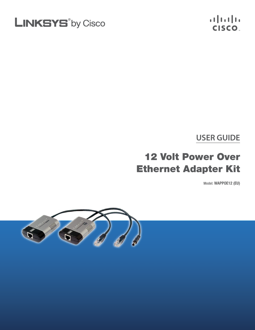 Linksys WAPPOE12 manual Volt Power Over Ethernet Adapter Kit 