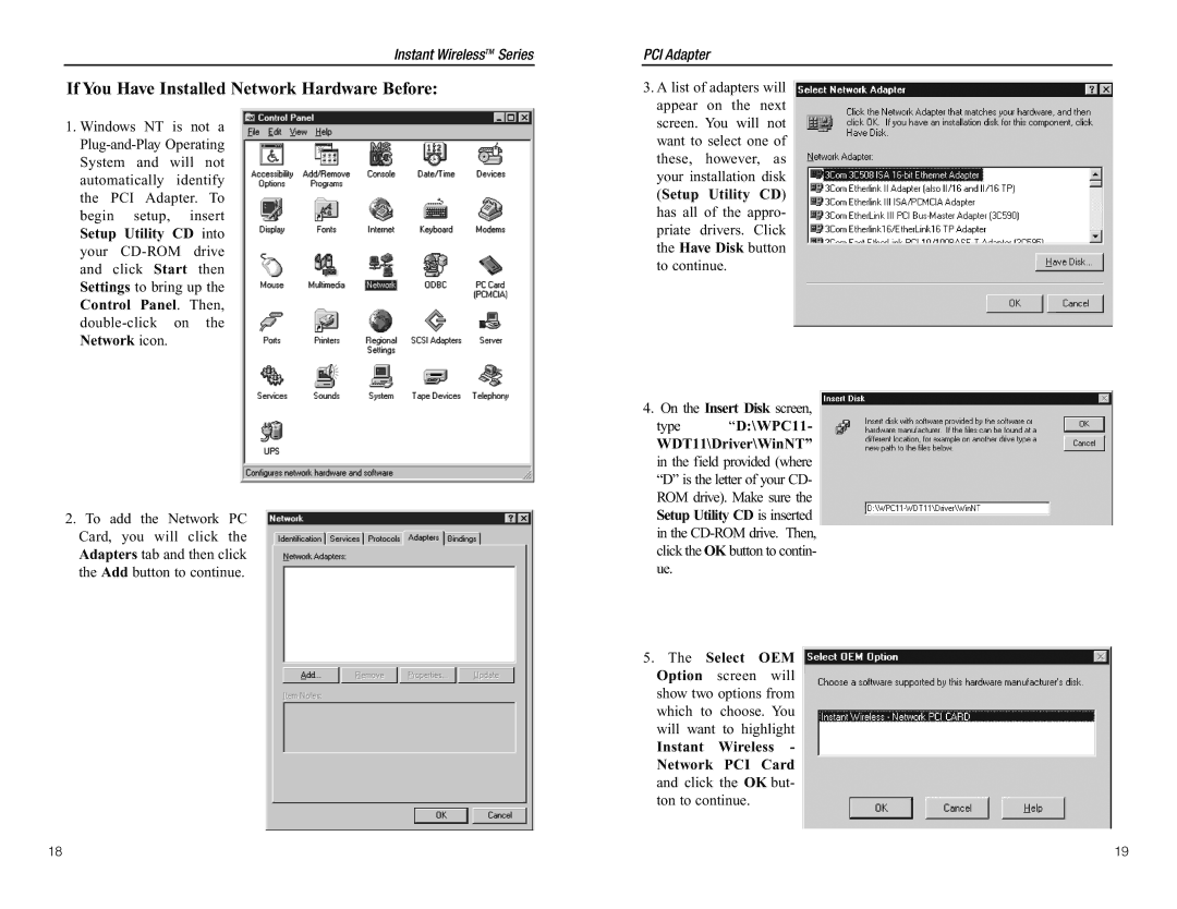 Linksys WDT11 manual If You Have Installed Network Hardware Before 