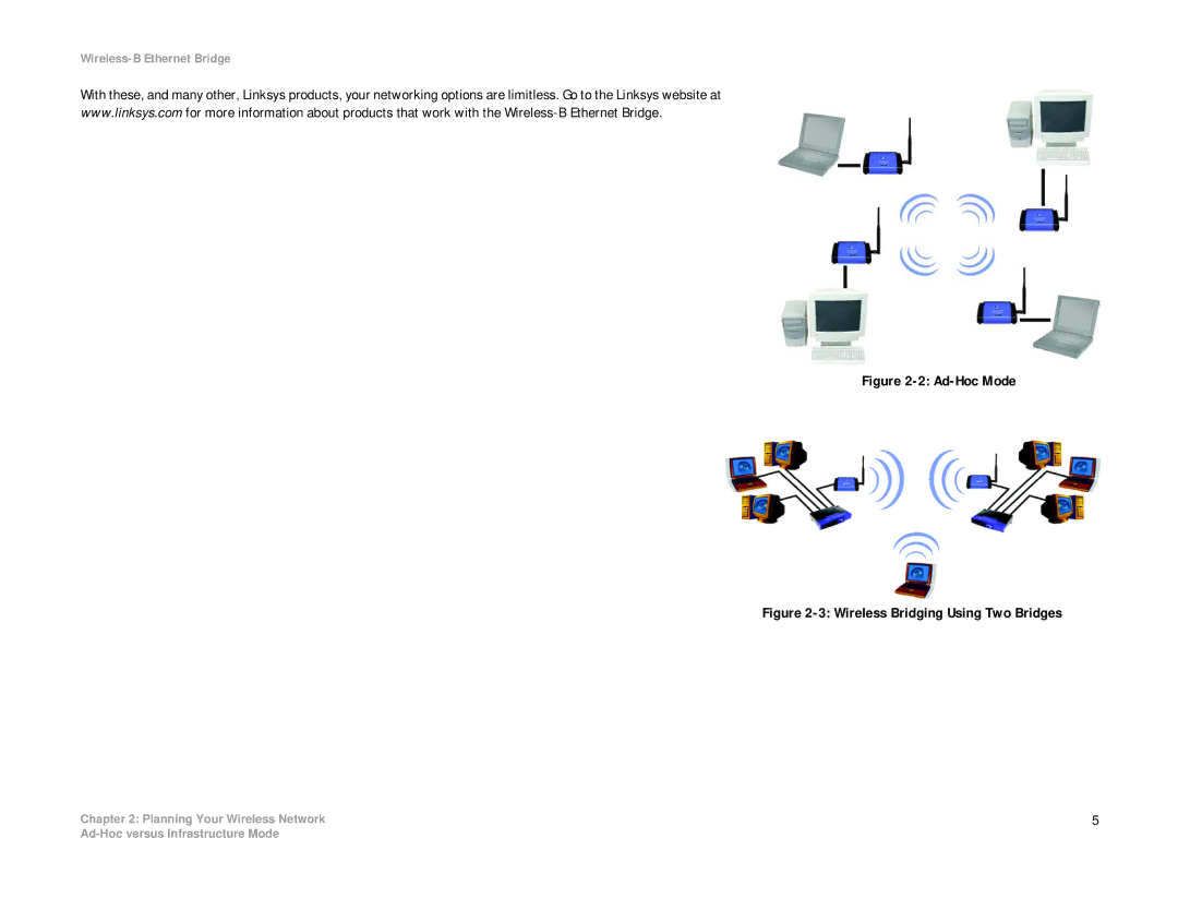 Linksys WET11 manual Ad-Hoc Mode 