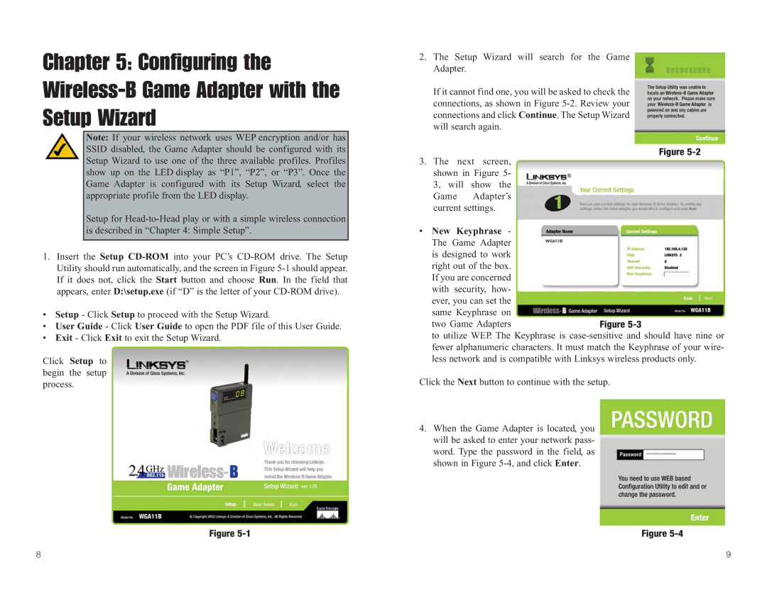 Linksys WGA11B manual 