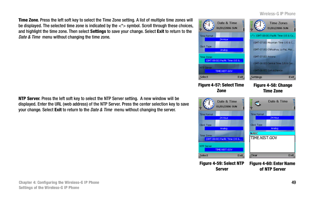 Linksys WIP330 manual Select Time Zone 