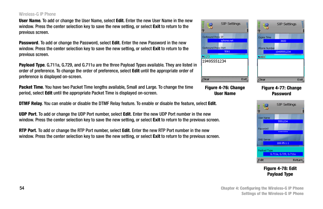 Linksys WIP330 manual Change User Name 