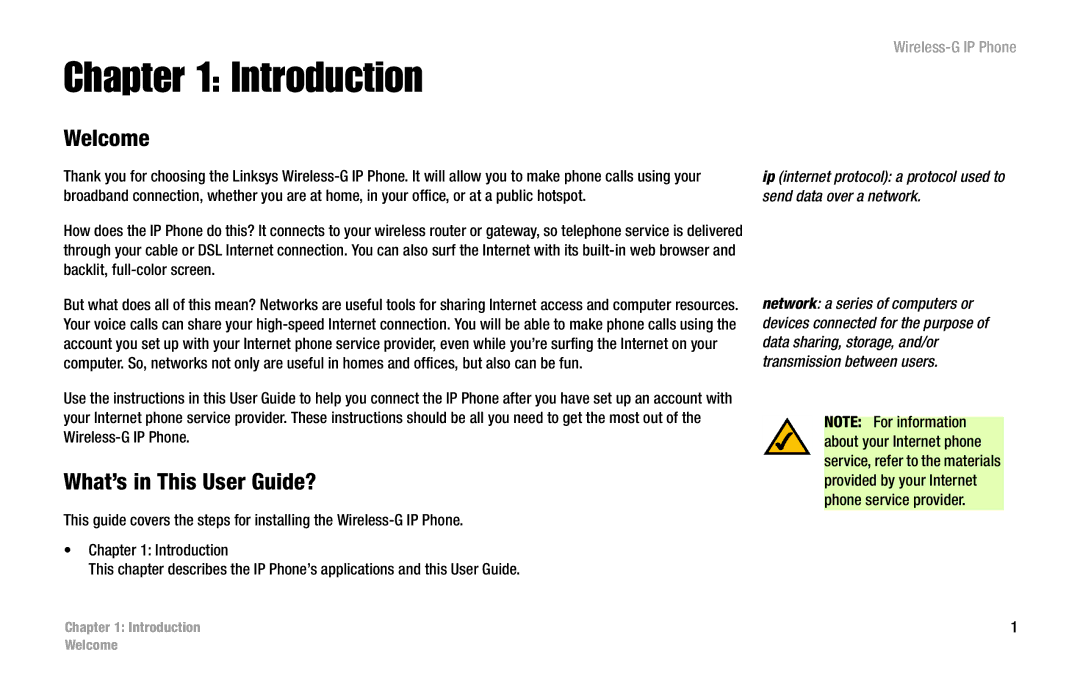 Linksys WIP330 manual Introduction, Welcome, What’s in This User Guide? 
