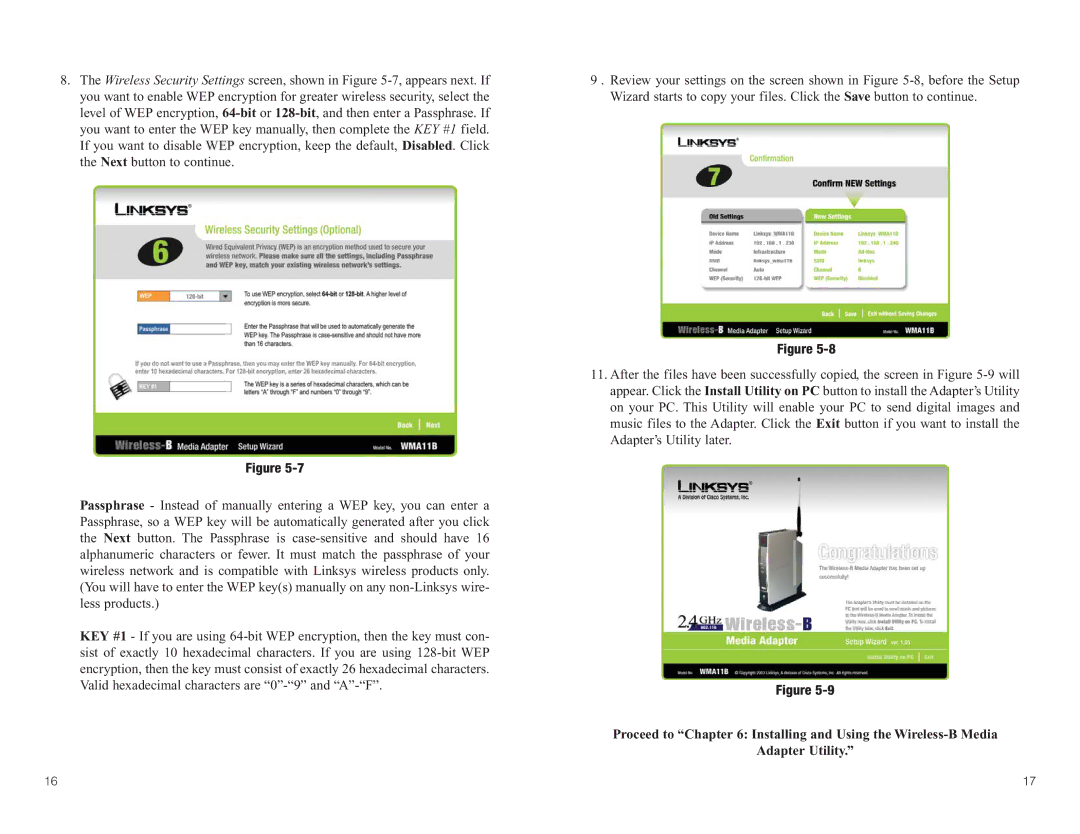 Linksys WMA11B manual 