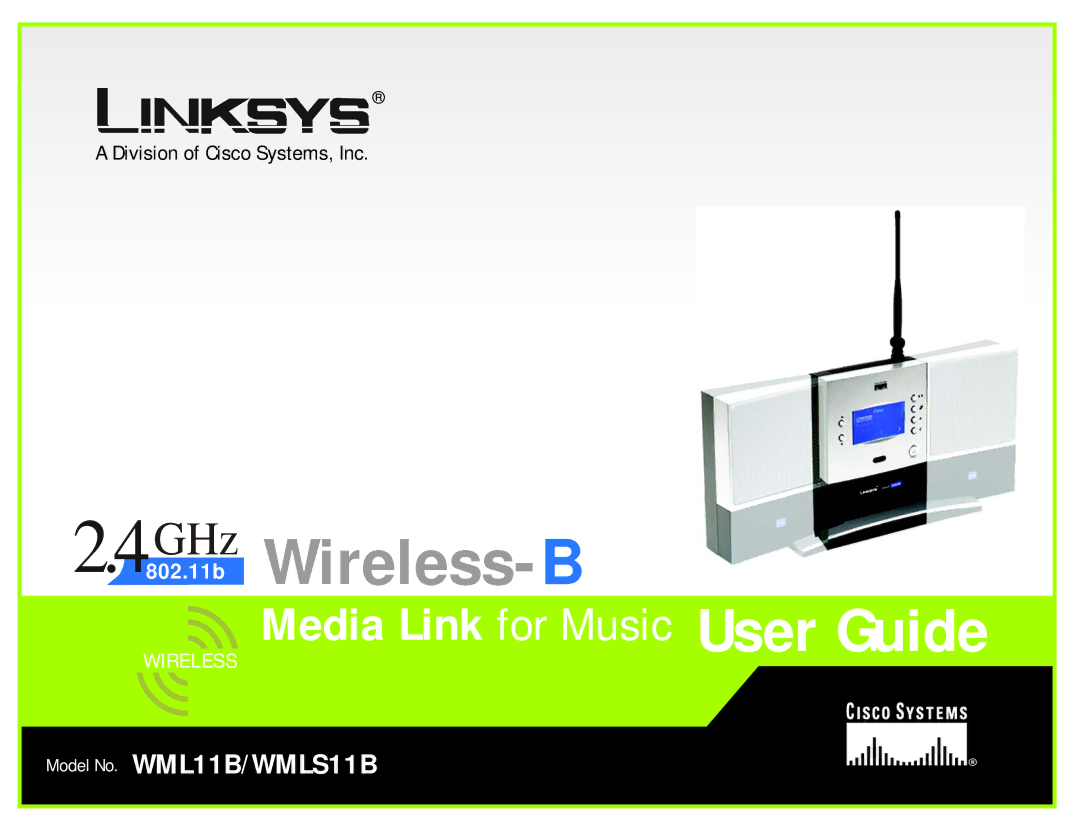 Linksys WMLS11B, WML11B manual GHz .11b Wireless- B 