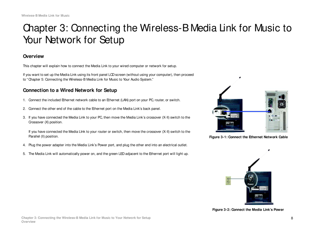 Linksys WMLS11B, WML11B manual Overview, Connection to a Wired Network for Setup 