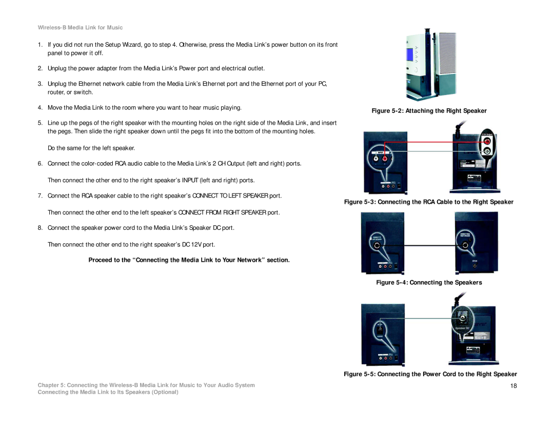 Linksys WMLS11B, WML11B manual Attaching the Right Speaker 