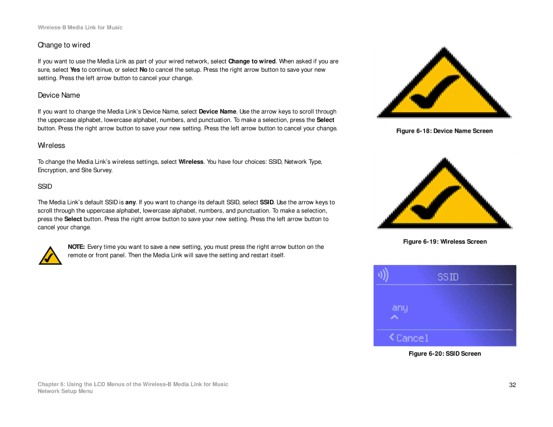 Linksys WMLS11B, WML11B manual Device Name Screen 