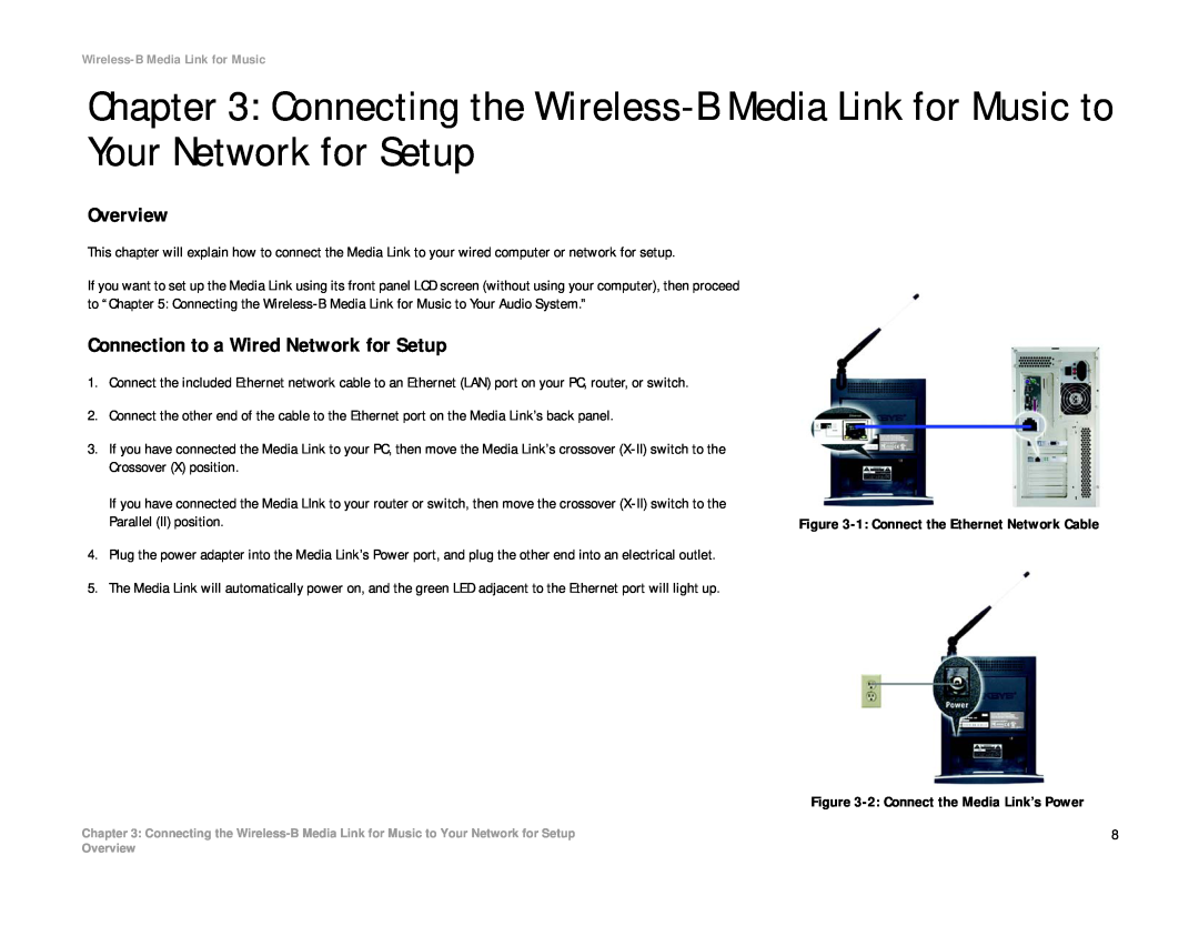 Linksys WMLS11B, WML11B manual Overview, Connection to a Wired Network for Setup 