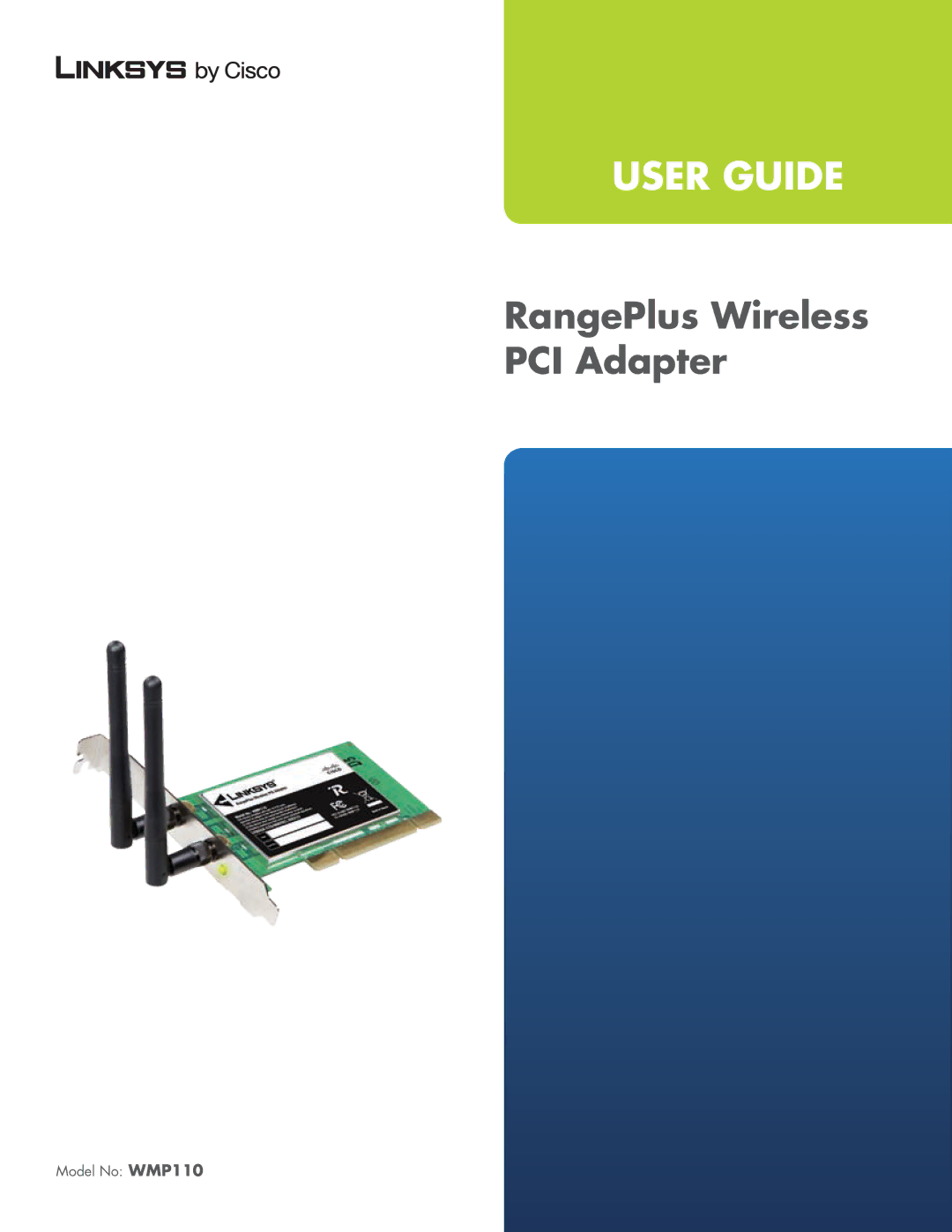 Linksys WMP110 manual User Guide 