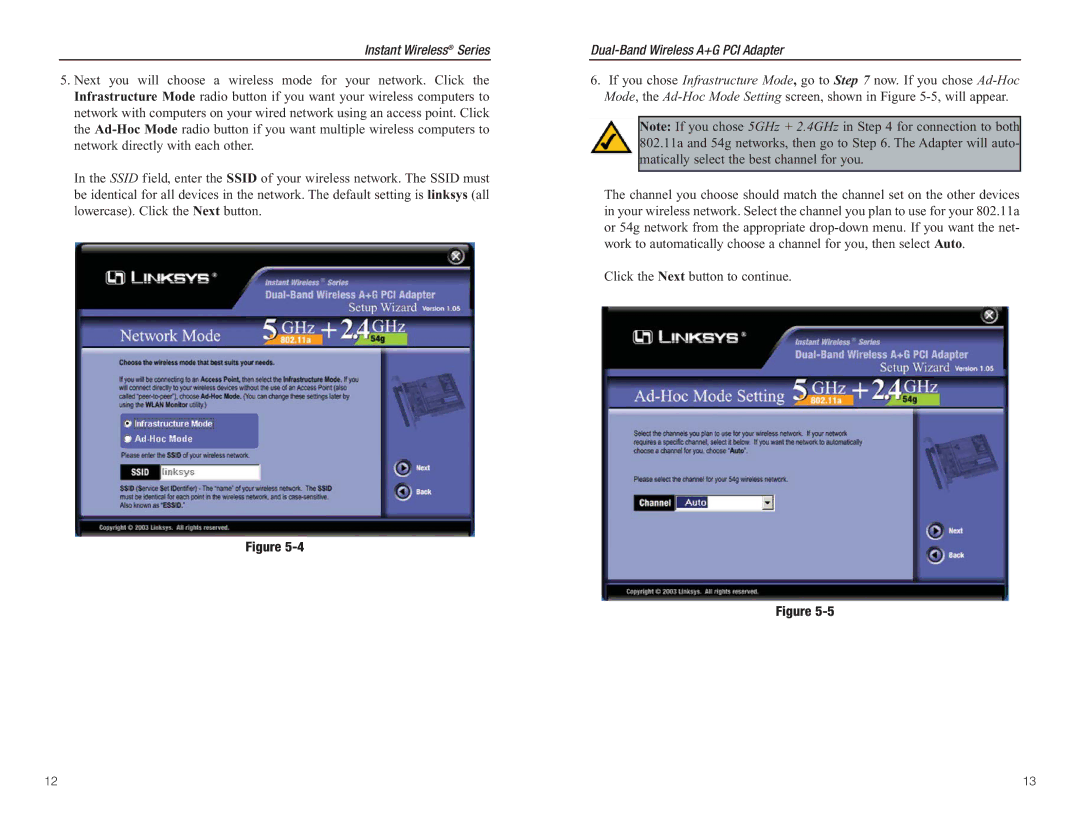 Linksys WMP55AG manual Instant Wireless Series 