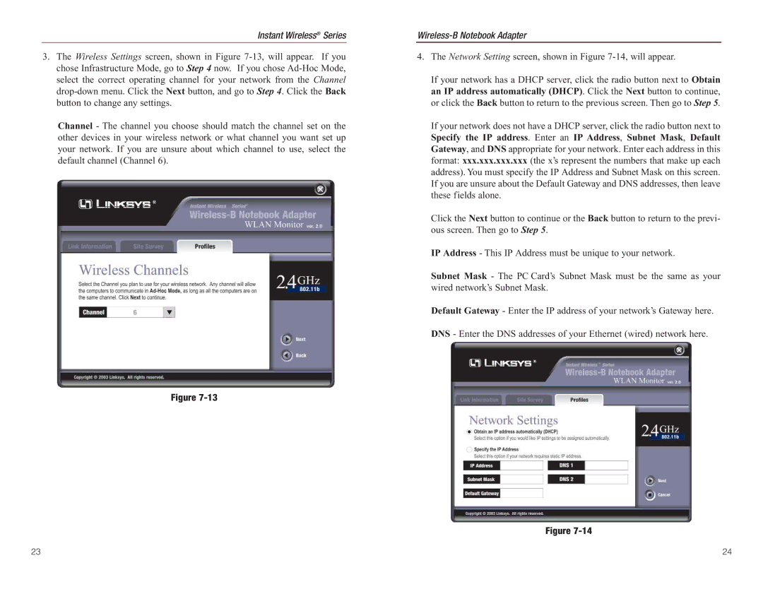 Linksys WPC11 manual Instant Wireless Series 