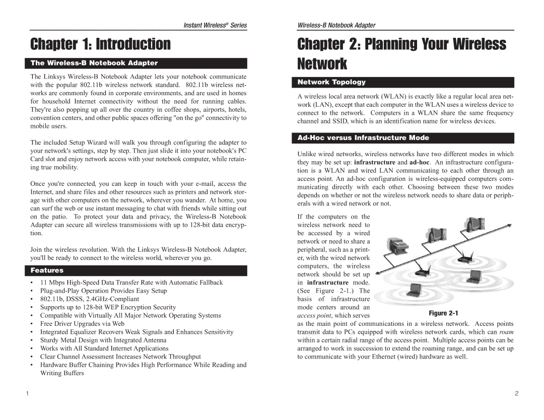 Linksys WPC11 manual Introduction, Planning Your Wireless Network 