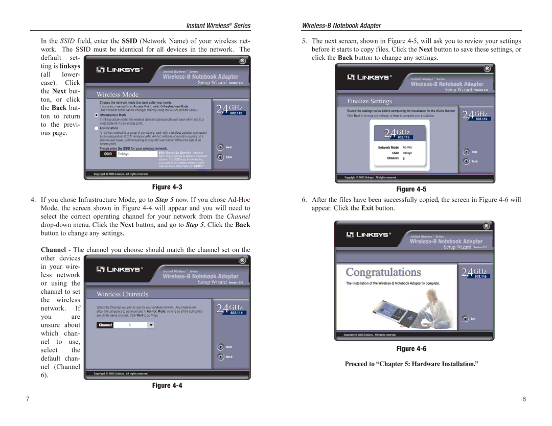 Linksys WPC11 manual Proceed to Hardware Installation 