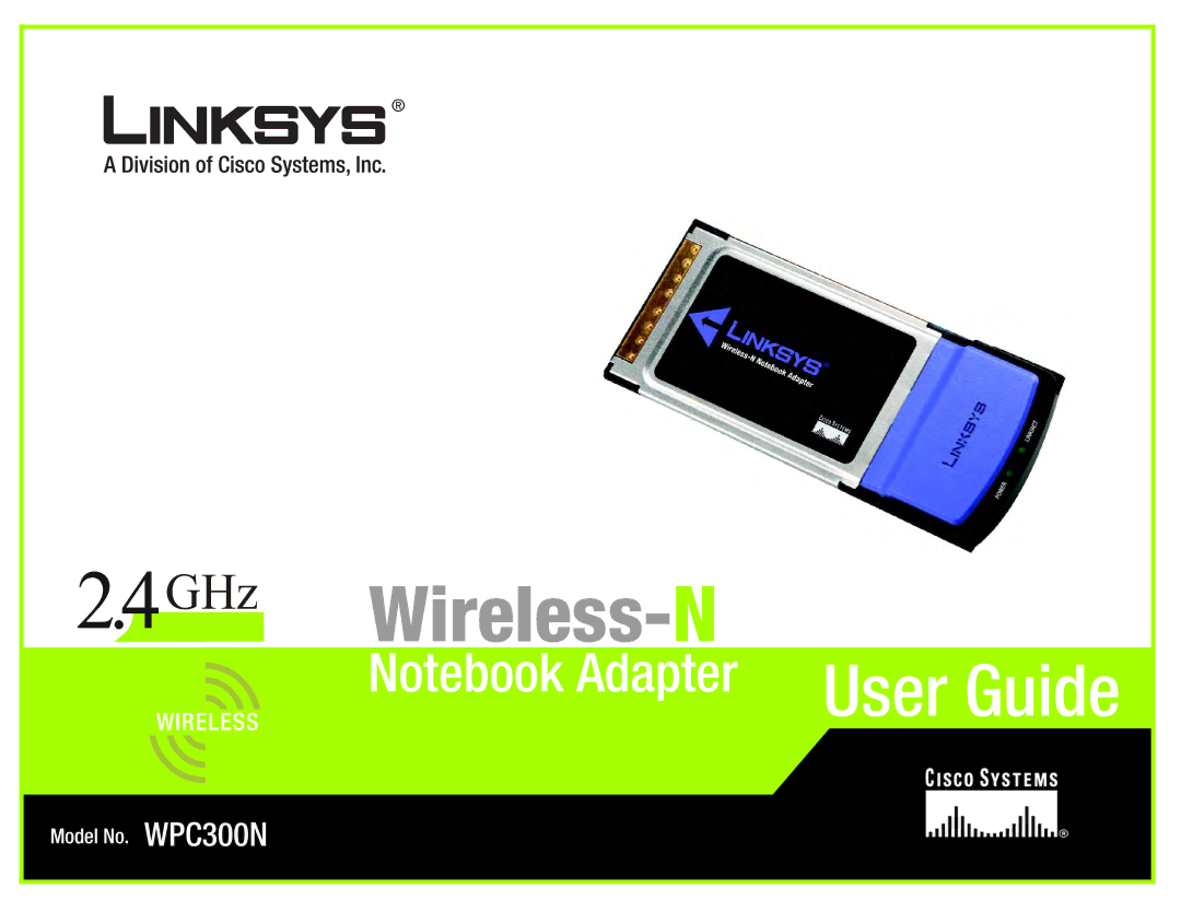 Linksys WPC300N manual GHz 