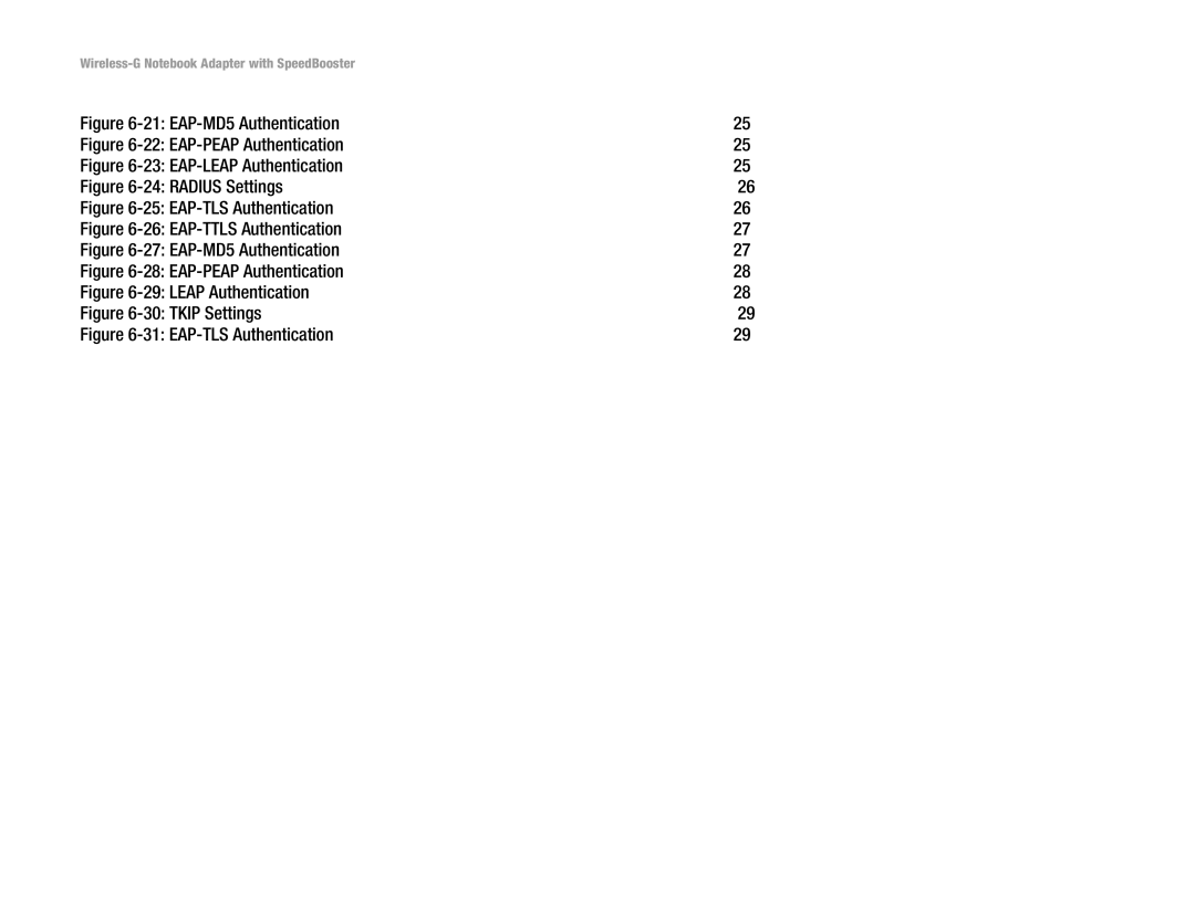 Linksys WPC54GS manual EAP-MD5 Authentication 