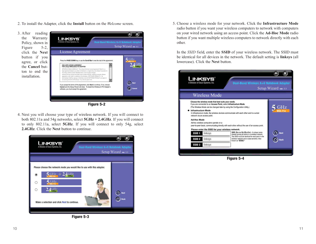 Linksys WPC55AG manual 