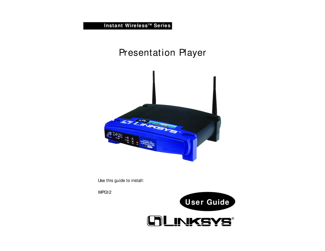 Linksys WPG12 manual Presentation Player 