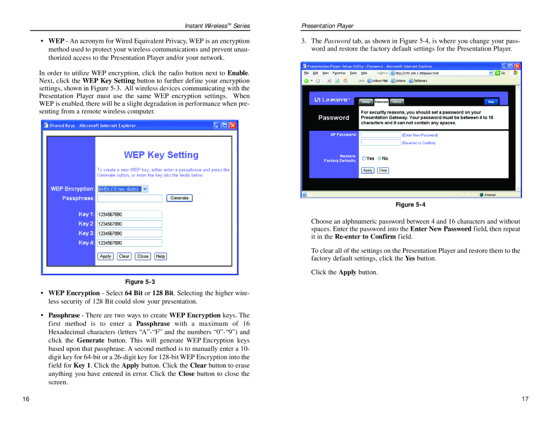 Linksys WPG12 manual Instant WirelessTM Series 