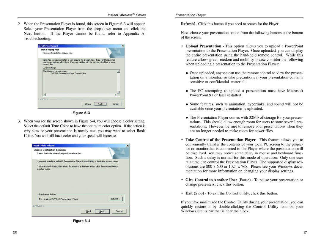 Linksys WPG12 manual Instant WirelessTM Series 