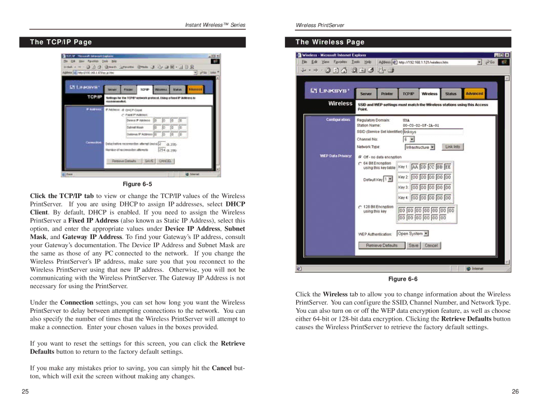 Linksys WPS11 manual Tcp/Ip, Wireless 