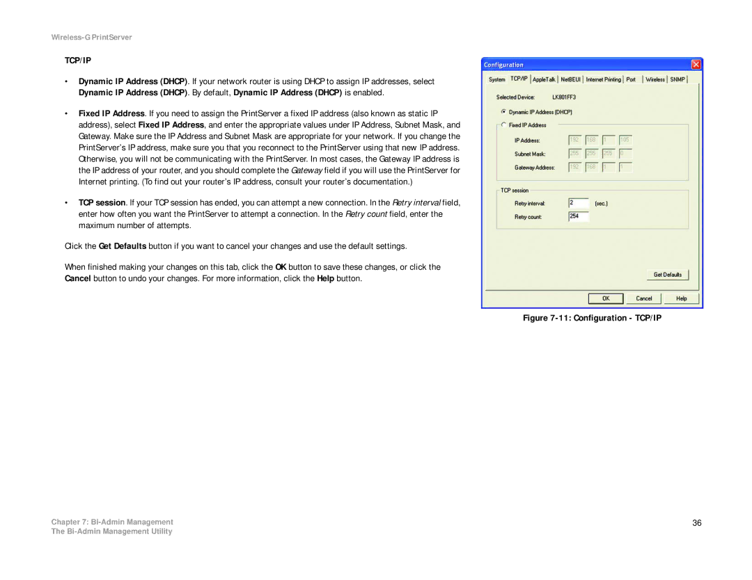 Linksys WPS54G manual Tcp/Ip 