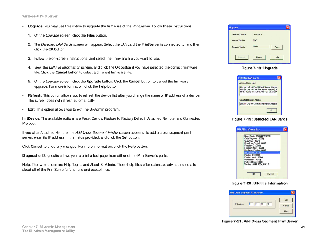 Linksys WPS54G manual Upgrade 