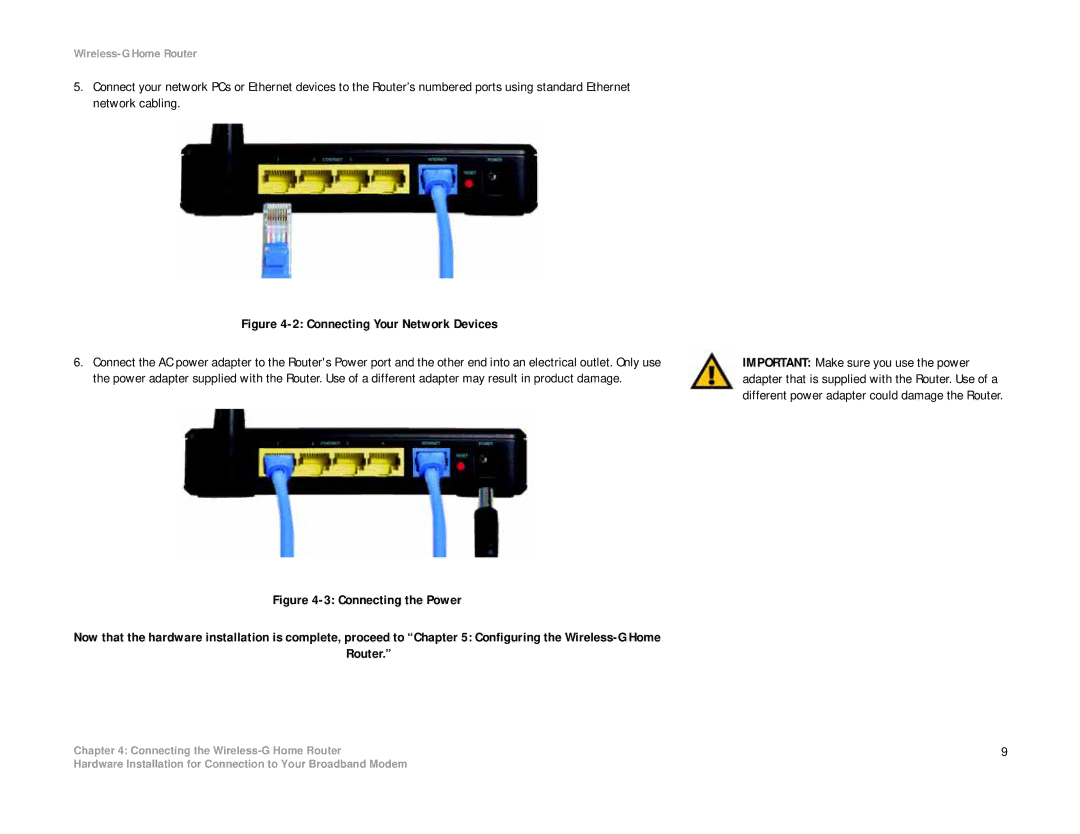 Linksys WRH54G manual Connecting Your Network Devices 