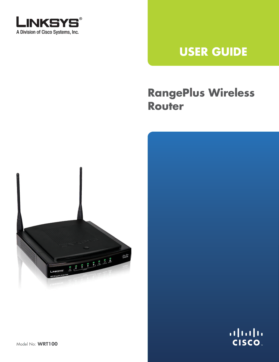 Linksys WRT100 manual User Guide 