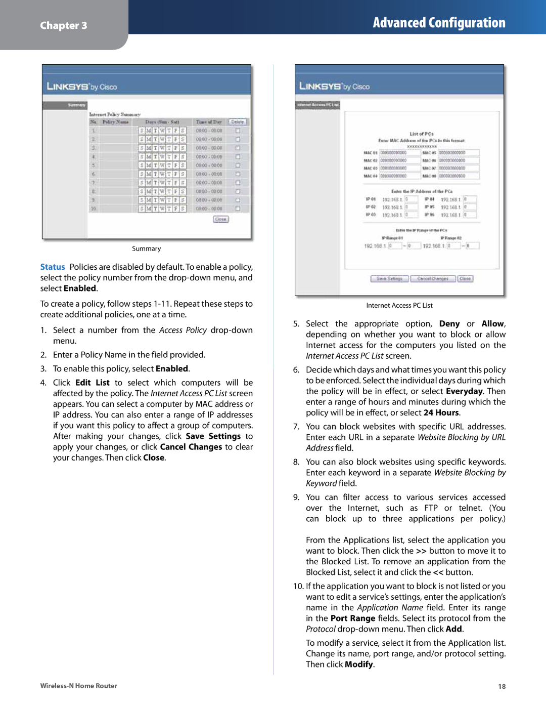 Linksys WRT120N manual Summary 