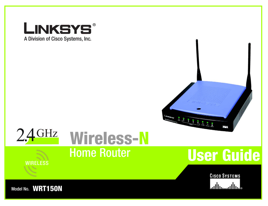 Linksys WRT150N manual GHz Wireless- N 