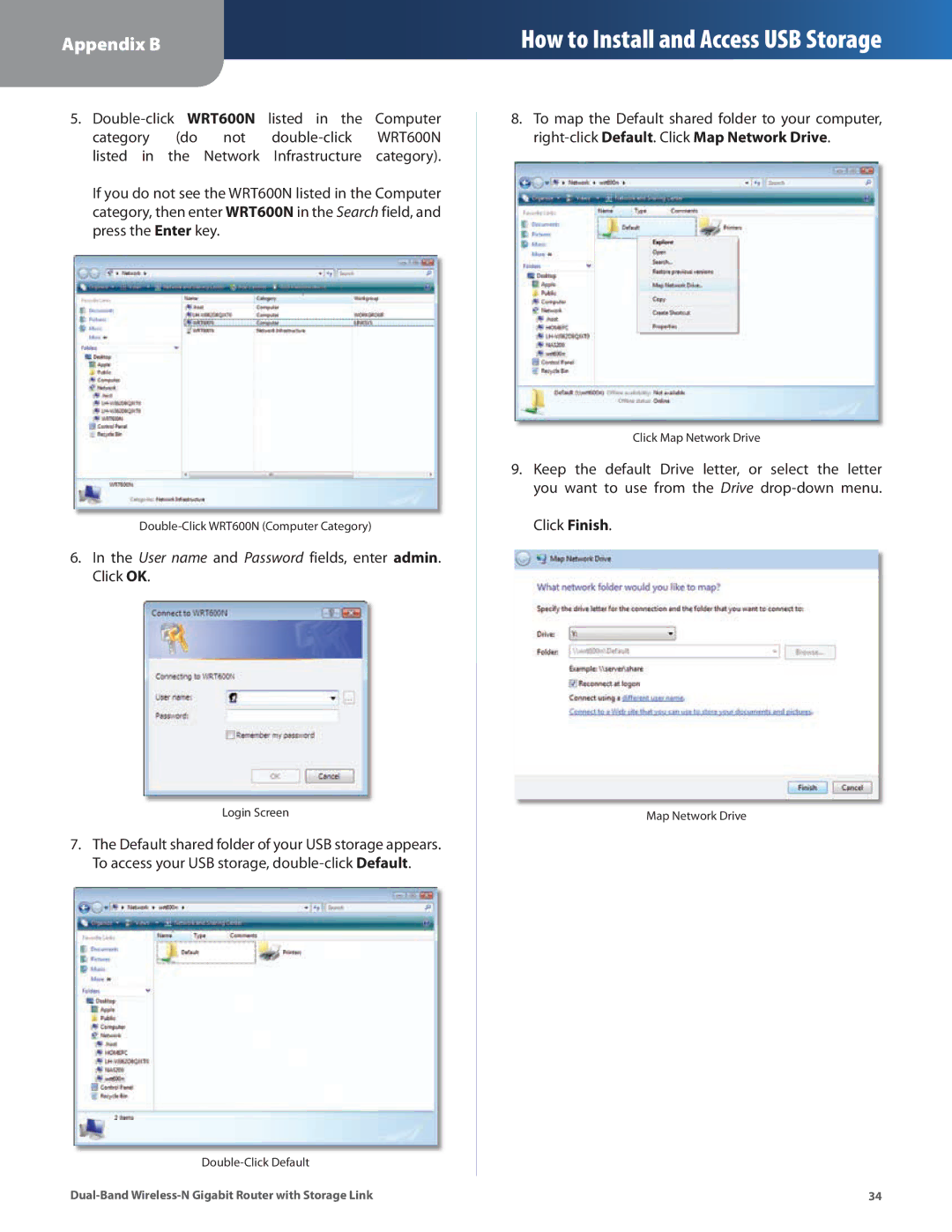 Linksys WRT160N manual Double-click WRT600N listed in the Computer Category Not 