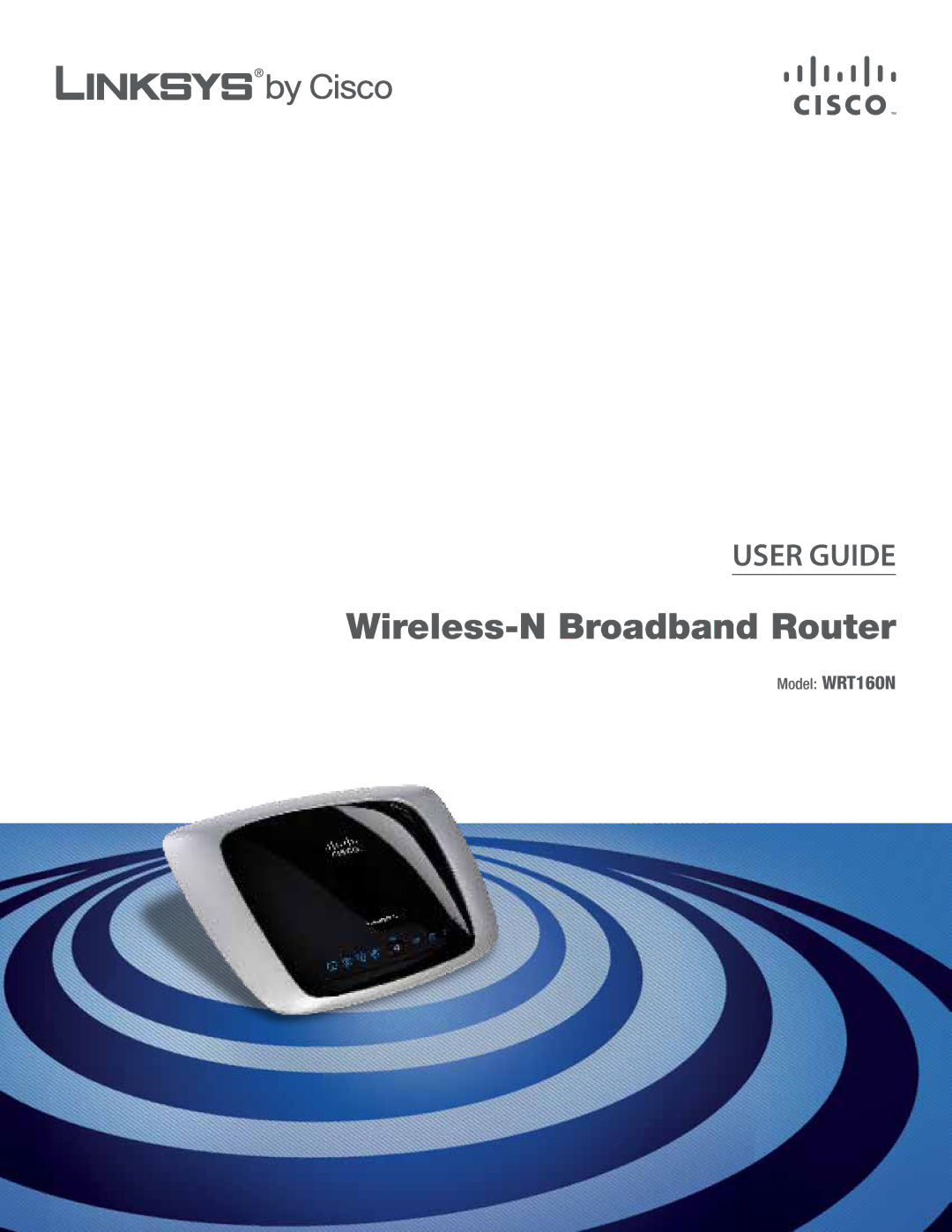 Linksys WRT160N manual Wireless-N Broadband Router 