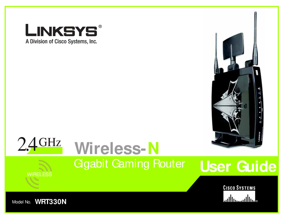 Linksys WRT330N manual GHz Wireless- N 