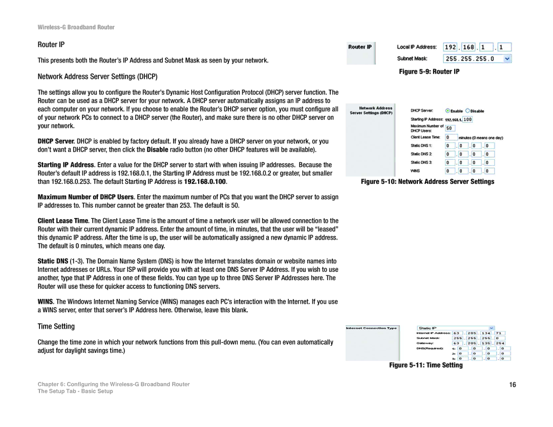 Linksys WRT54G-TM manual Router IP 