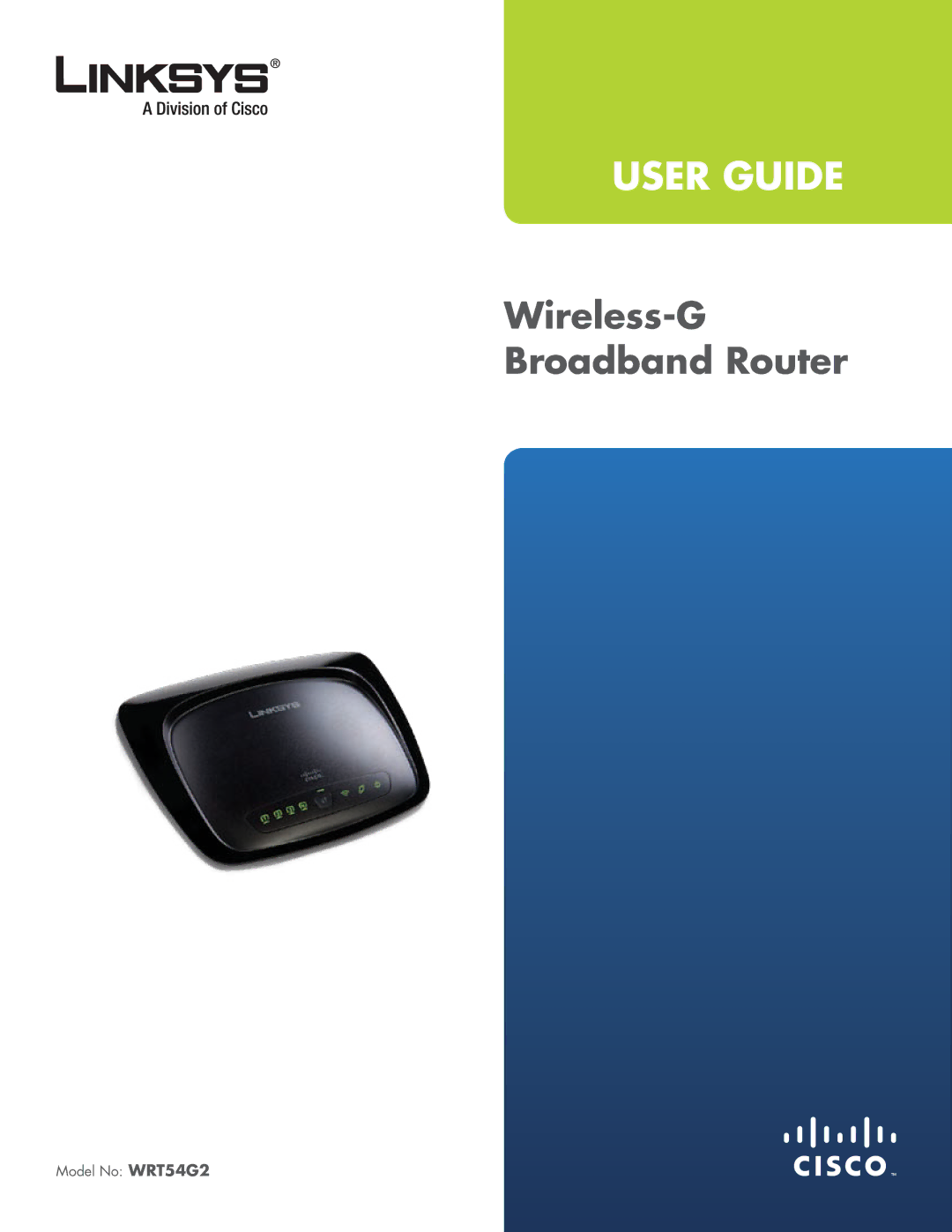 Linksys WRT54G2 manual User Guide 