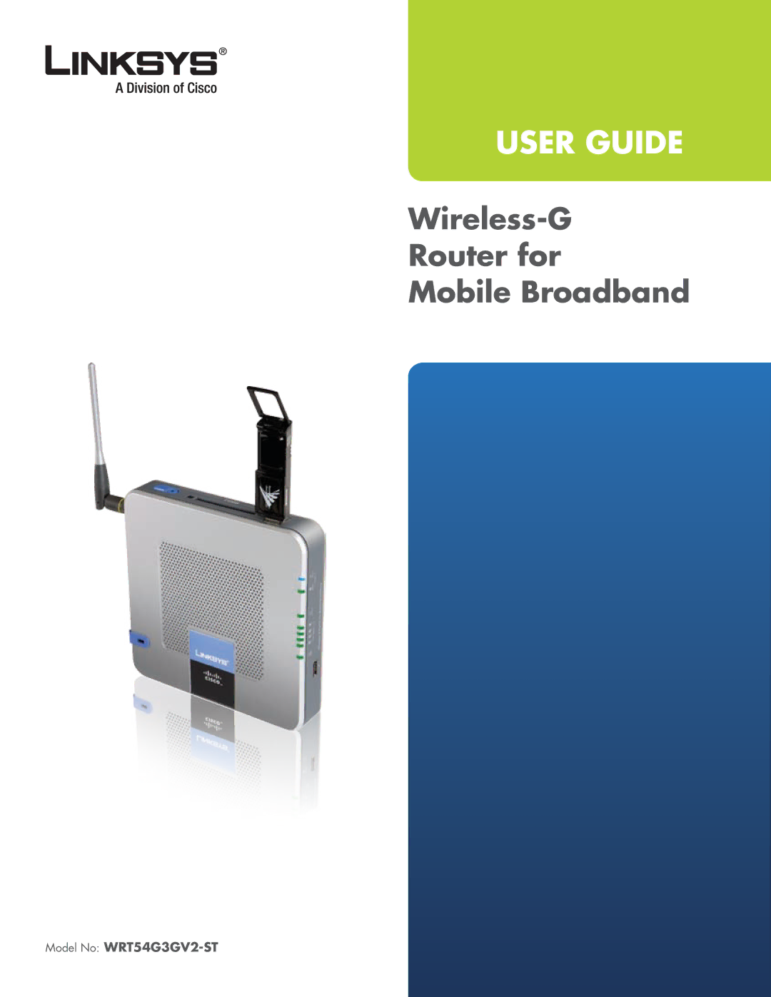 Linksys WRT54G3GV2-ST manual User Guide 