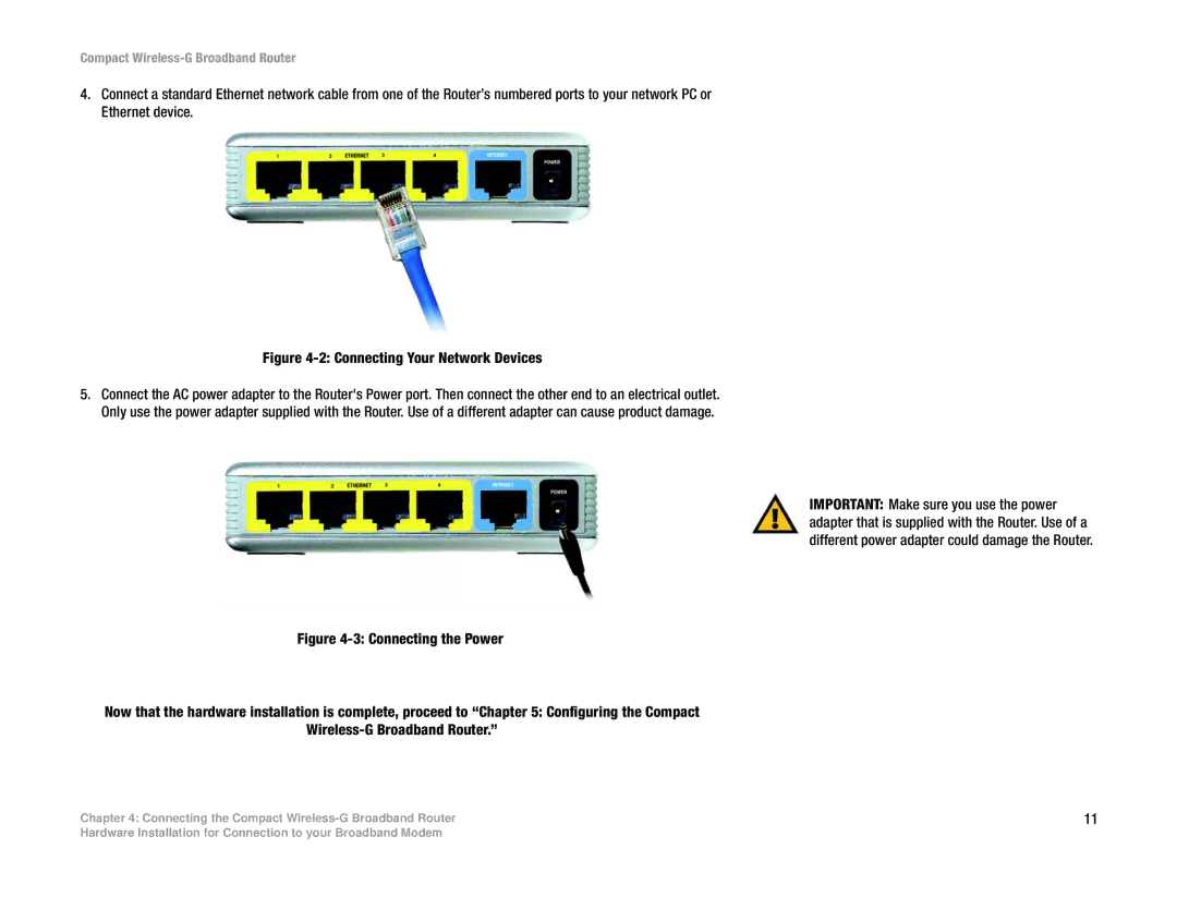 Linksys WRT54GC manual Connecting Your Network Devices 