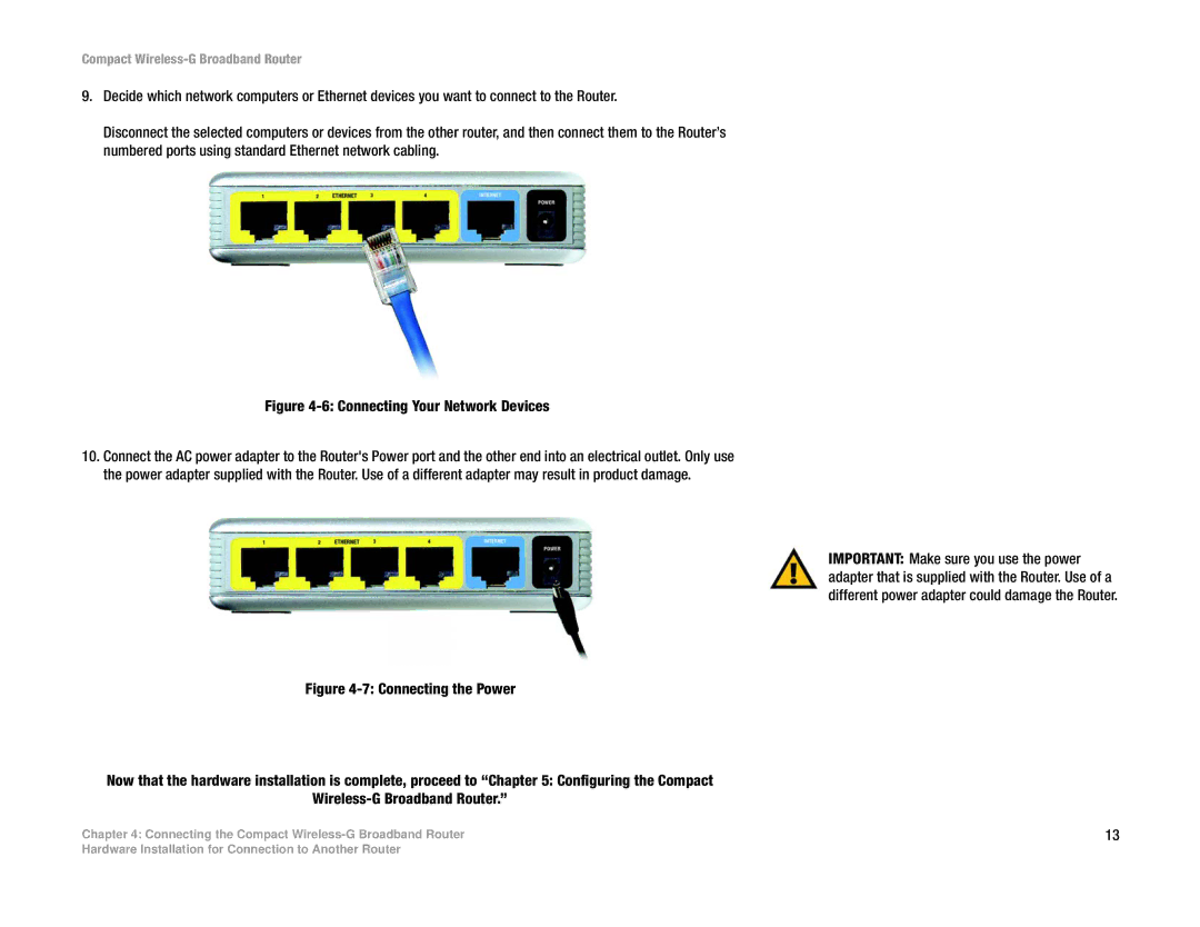 Linksys WRT54GC manual Connecting Your Network Devices 