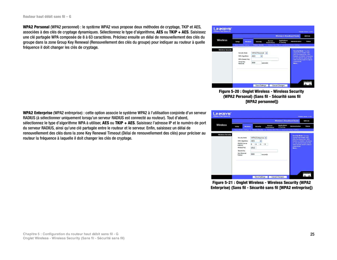 Linksys WRT54G(EU/LA) manual Routeur haut débit sans fil G 