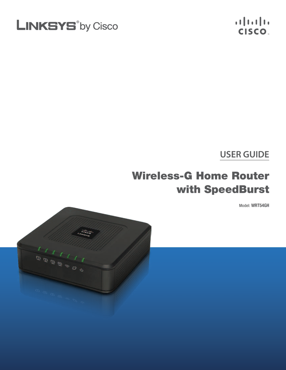 Linksys WRT54GH manual Wireless-G Home Router with SpeedBurst 