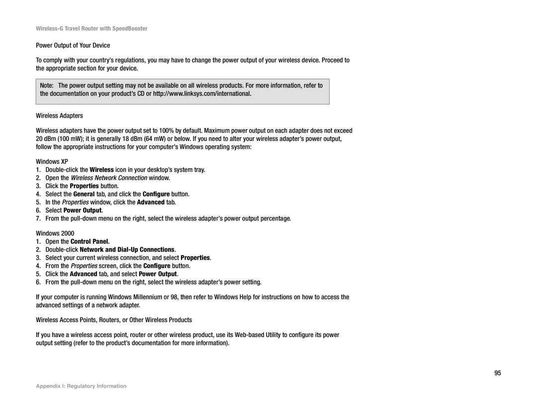 Linksys WRT54GL (EU/LA) manual Open the Wireless Network Connection window 