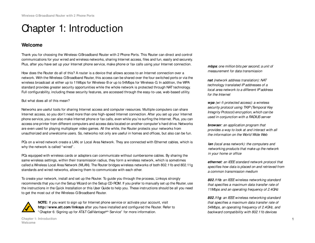 Linksys WRT54GP2A-AT manual Introduction, Welcome 