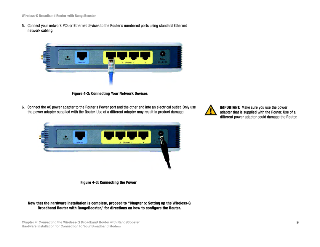 Linksys WRT54GR manual Connecting Your Network Devices 